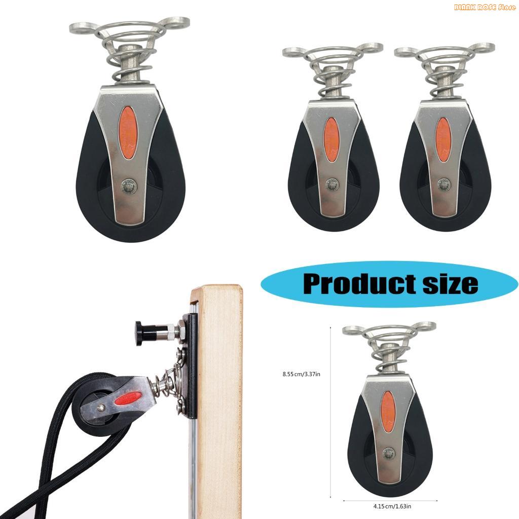 K1AE 2Pcs Strong Rotating Pulley System Gym Equipment Boats Hardware for Outdoor