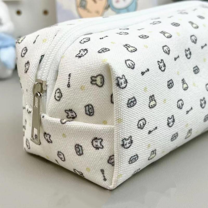 Cute Bow Pencil Box Cartoon Cat Large Capacity Pencil Case Multifunctional Storage Bag School Office Stationery Student Gifts