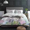 Vibrant Warm Double Quilt Easter Bunny Flower Butterfly Watercolor Rabbit 3pcs For Bed Home Textile