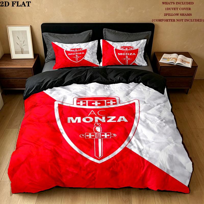 Ac Monza Pattern Bedding uilt Set uilt Cover Pillowcase Home Decoration Birthday Gift (1 * duvet cover + 2 * pillowcase without core)