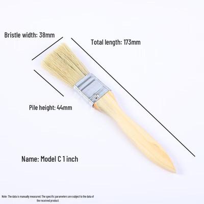 Wooden Handle Hog Bristle Multi-Purpose Brush