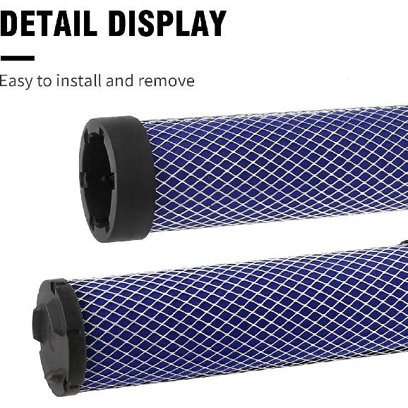 R1401-42270 R2401-42280 Air Filter, Skid Steer Air Filters, Replacement For Kubota KX121-3 KX121-3S KX161-3 KX161-3S L48 M4700 M4800 M4900 M5400