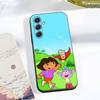 Cute D-Dora Phone Case For Samsung A56 A36 A26 A16 A15 A25 A35 A55 A14 A34 A24 A54 Black Soft Shell