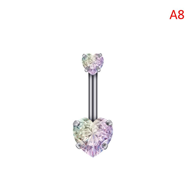 

Кільце для пірсингу пупка в формі серця. Кільце для пірсингу в пупку з нержавіючої сталі