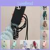 Iphone For 16 Plus Wrist Strap Solid Color Crossbody Accessories Case Phone