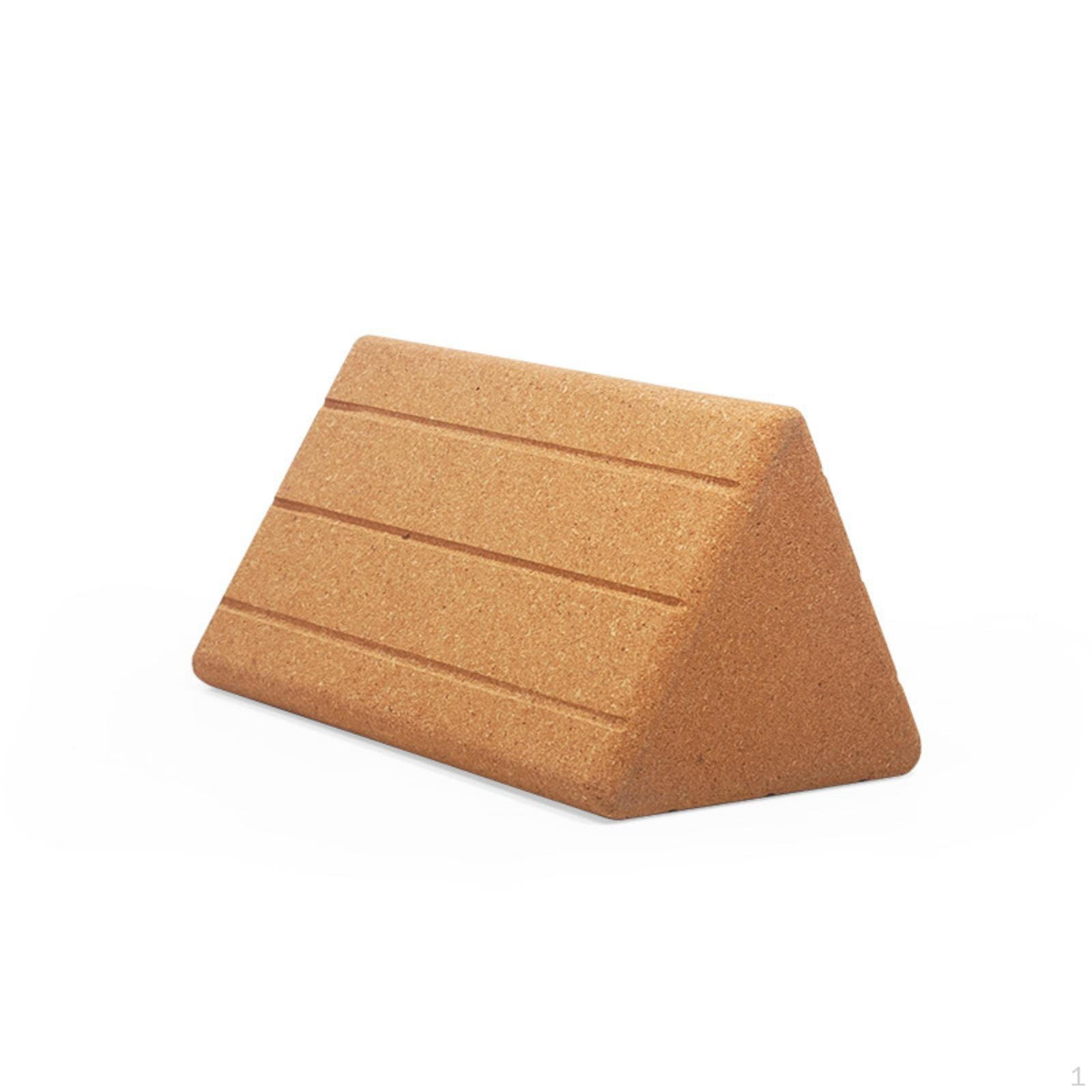 Stretch Wedge Block Triangular Support Tool Slanted Cork for Yogis, Athletes,