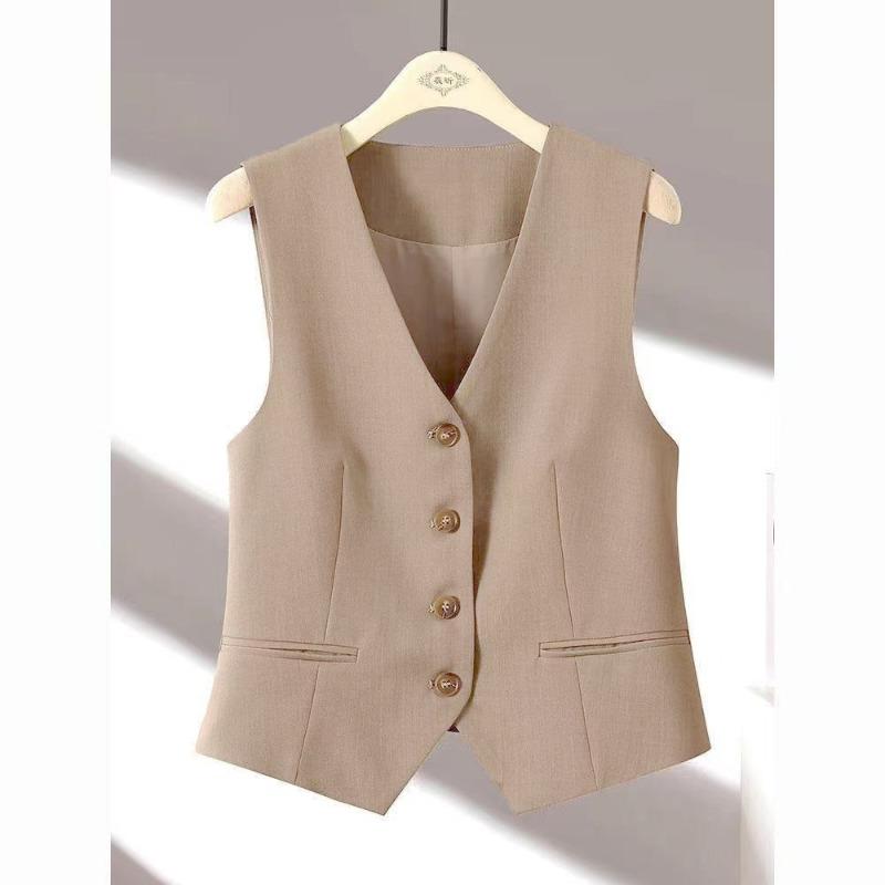 

GMXIA Жіночі модні повсякденні одноколірні блузки та сорочки без рукавів із V-подібним вирізом XXXL хакі