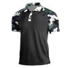 Camicia da Uomo Estiva Stampata a Maniche Corte con Collo a Revers Moda Casual da Uomo