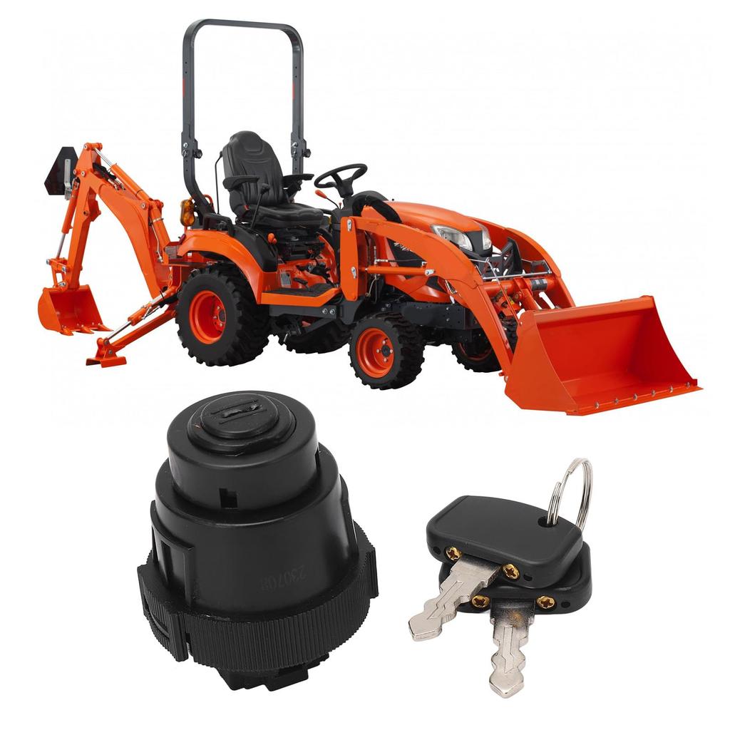 Ignition Lawnmower Tractor Starter Ignition Compatible with Kubota Tractors BX1850D BX1860 Two-key Switch, Switch, BX1870, ZD331RP.