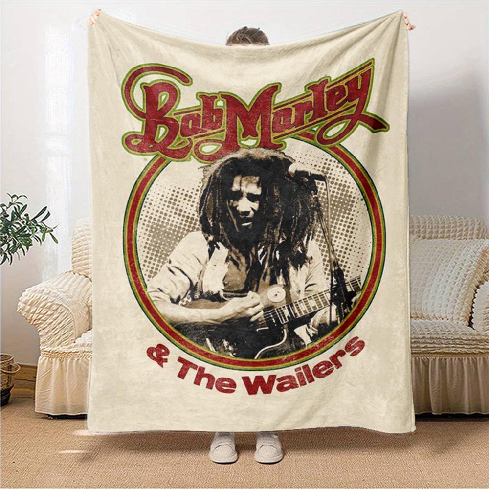 Bob Marley Blanket Durable Comfort Suitable for Bed Office Couch Four Seasons Universal Digital Print Best Holiday Gift for Friends Family