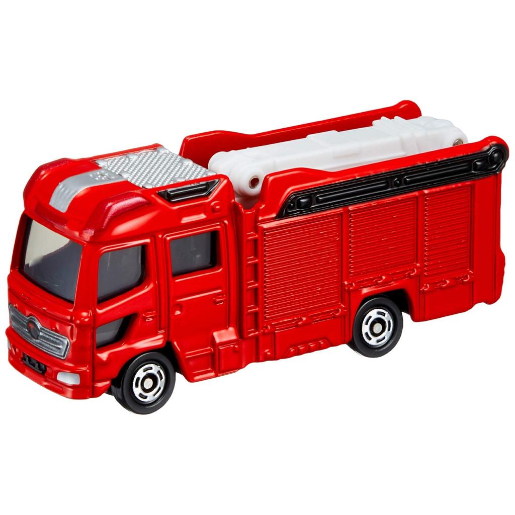 TAKARA TOMY "Tomica No.119 Morita Multi-purpose fire pump vehicle with 13m boom MVF (box)" Mini car car toy 3 years old and older Boxed Toy safety