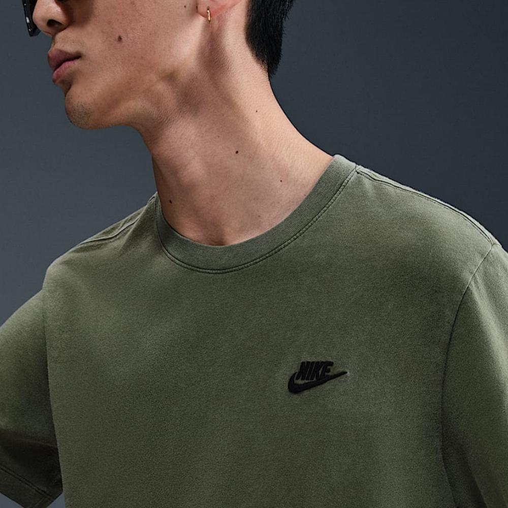 Nike Soft Comfortable Fashionable Versatile Short Sleeve T-Shirt Men Tops Olive-Green HJ0733-222