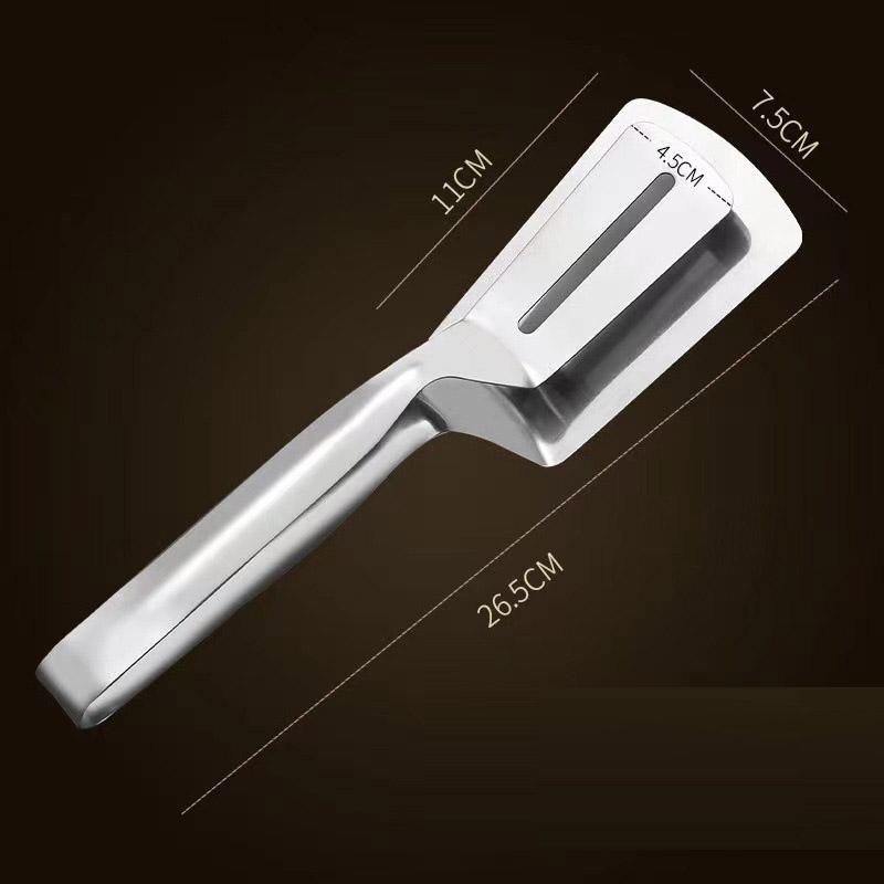 Затискач для лопати з нержавіючої сталі Багатофункціональні щипці для барбекю для стейка Смаження риби Затискач для лопатки Затискач для хліба Побутовий кухонний інструмент