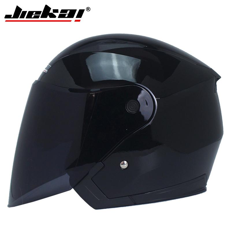 Genuine JIEKAI Helmet Motorcycle Motorbike Dual Lens Summer Winter Open Face Helmet Moto capacete para motocicleta casco516