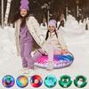 Ski Ring Inflatable Pvc Sledding Tube Thicken Snow Tubing Winter Snow Tube With Handle Snow Racer Durable Snow Sled Board 1Pc