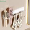 No-Drill Bathroom Organizer Rack - Self-Adhesive Hook Strip for Hair Tools, Towels & Jewelry