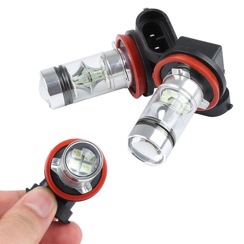 2pcs 10000K Ice Blue 3535-SMD 9005 9145 PY20D H10 LED Car Bulbs For High Beam Daytime Running Lights or Fog Driving DRL Lights