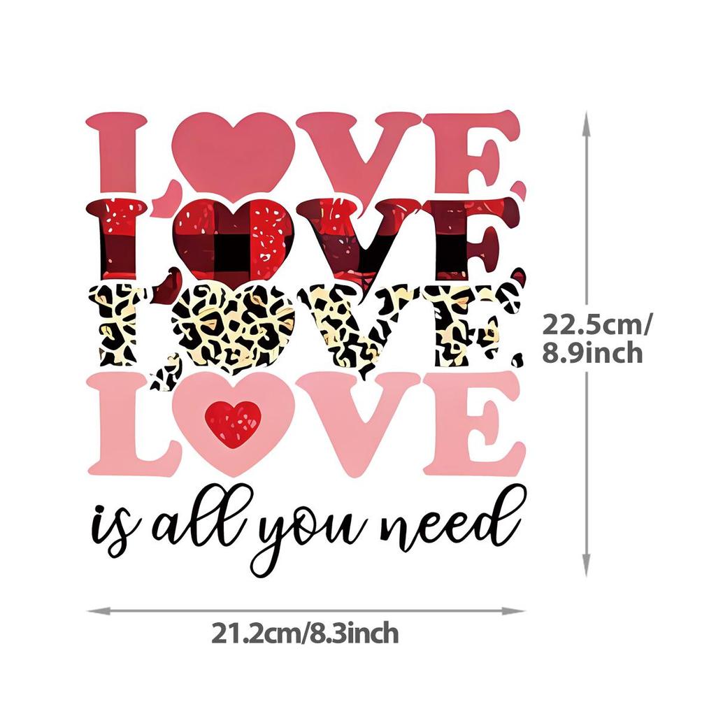 Valentine's Day Heat-sensitive Stickers, Couple Gifts Stickers, DIY Heat-pressed Printed T-shirts, Heat-pressed Printed Shirts