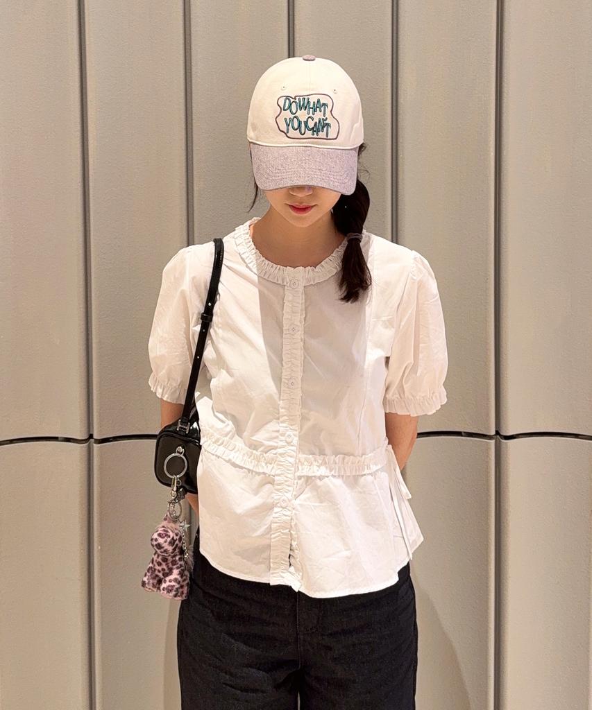 Seullipiseullib Do What You Cant Beige/Light Purple Ball Cap