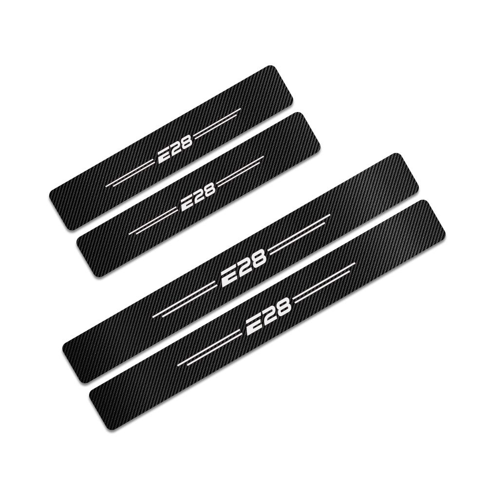 4PCS Car Door Sill Anti Scratch Stickers Car Accessories For BMW E46 E90 E91 E92 E93 E60 E61 E62 E70 E87 E39 E28 E30 E34 E36 E53