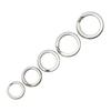 5 Size Stainless Steel Fishing Split Rings High Strength Large Tensile Force Lure Connector Loop Set 200Pcs For Tackle Box