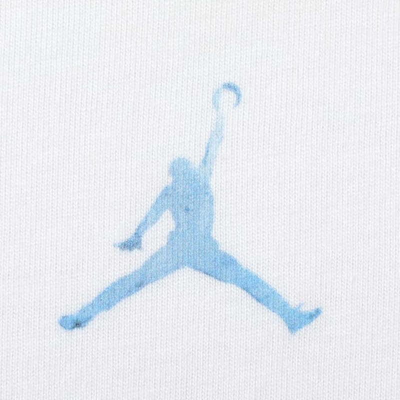 Jordan Logo Pattern Loose Fit Round Neck Short Sleeve T-Shirt Women tops White HJ0188-100