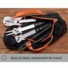 Easy Draining Grilling Tool Set Stainless Steel Barbecue Cutlery Kit  Outdoor Camping