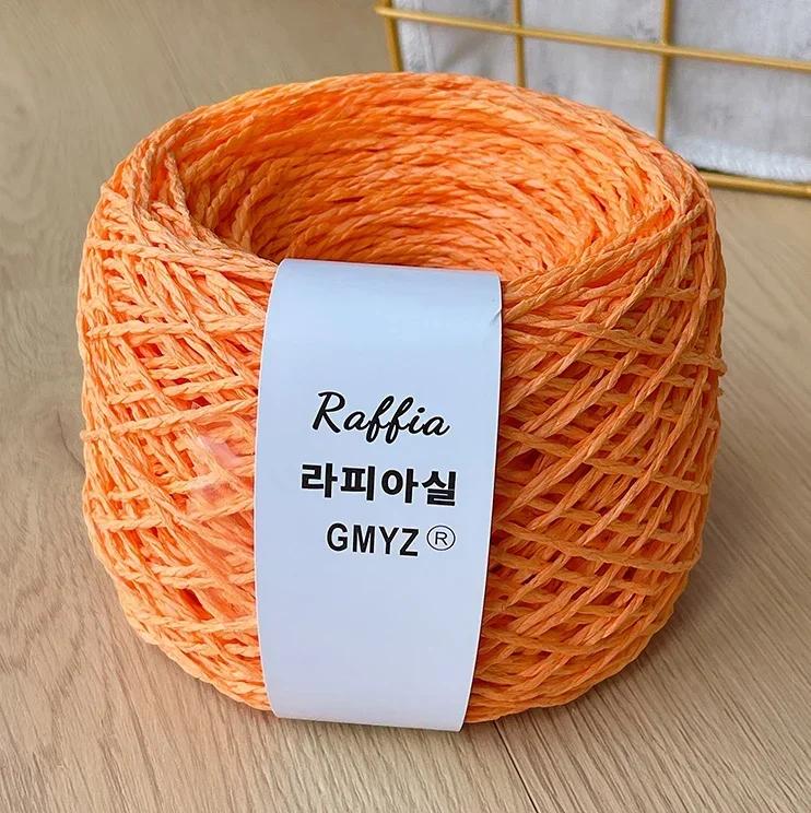 80g Farben Raffiagarn Flauschig Natur Doppelfädiges Raffiagarn Häkelhut Spezialgarn Sommerhut Gehäkeltes Häkelgarn Papyroidgarn