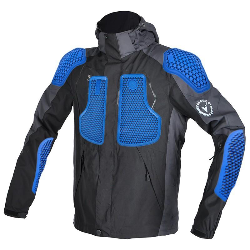 

VOLERO Motorcycle Riding Clothing Waterproof Velvet Thick Windproof Locomotive Drop Resistance Charging Clothes Men Women M