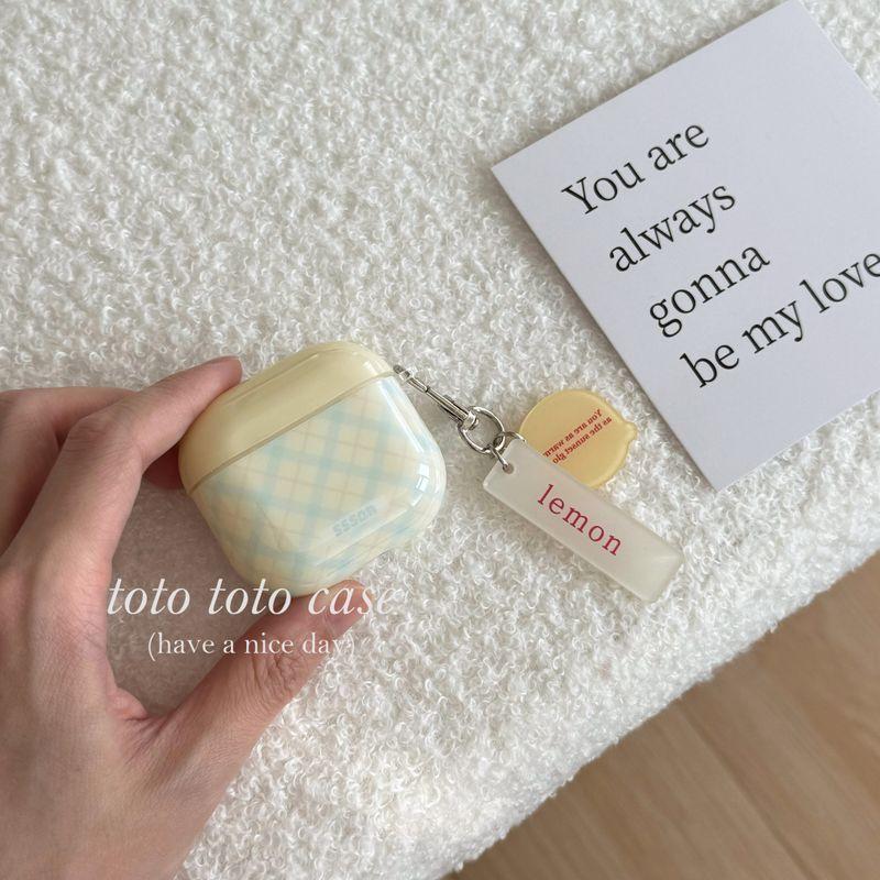 

Earphone Sleeves Applicable to Apple 3 Generation Bluetooth Earbuds Case English Pendant Airpods1/2 Generation New Arrival Protective Case Airpodspro2 Apple AirPods 2 Shell + yellow English pendant