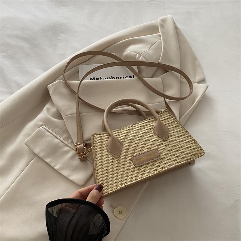 2024 Fashionable One Shoulder Crossbody Bag Stylish Unique Handheld Small Square Bag In Black Khaki Pink Green White