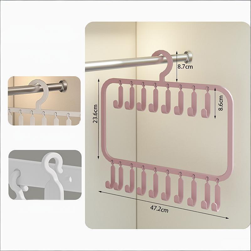 Wardrobe Vest, Underwear, Camisole Storage Hanger, Hat Hanger, Multifunctional Hook And Clip Clothes Drying Rack