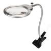 Lupa de Fixação 2X e 6X Lente Dupla Mangueira Flexível 2 LEDs Lupa de Clip com Luz