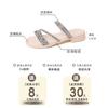 Versatile rhinestone set toe sandals fairy style beautiful slippers summer fashion Internet celebrity two wear thick heel women cool slippers
