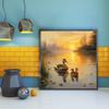 DIY Diamond Painting Baby Duck Swimming Cross Stitch Kit Mosaic Art Diamond Painting Full Circle/Square Diamond Home Decoration