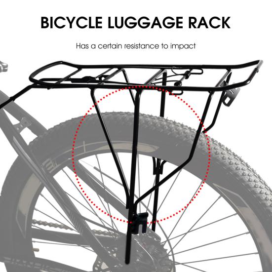 Bicycle Luggage Carrier Universal Impact Cargo Rear 20 Inch Bicycle Resistant Wear-resistant Rack Shelf Bike