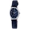 Montre bracelet Citizen QQ analogique étanche bracelet en cuir VZ89-305 pour dames bleu marine