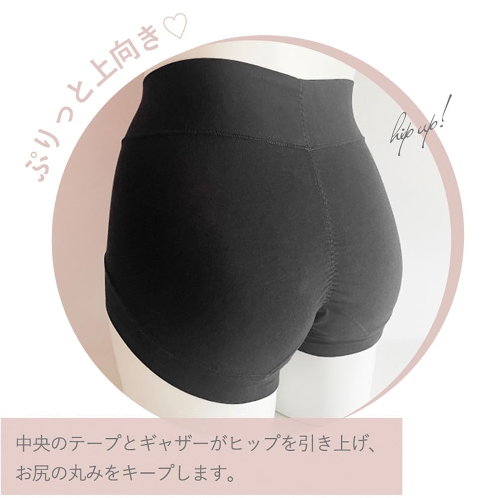 Bradelis New York Sanitary Thigh Pants with Size M Shorts, Wrapping, #319, Black,