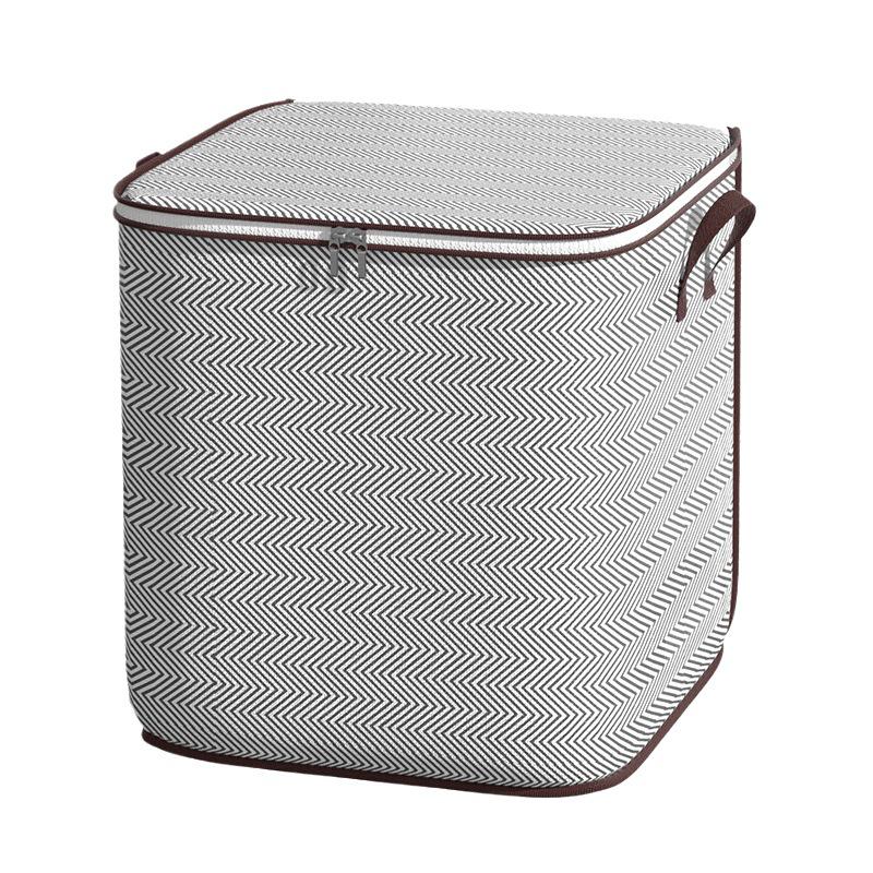 Large Zippered Grey Arrow Quilt Storage Bag for Clothes & Quilts