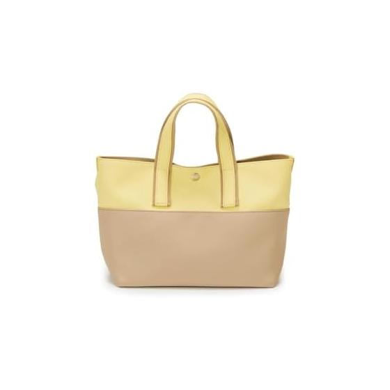 

[Breath TOPKAPI] Bright Color Block Mini Tote Bag (Lemon Yellow)