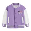 Kuromi Children's Baseball Jacket - Autumn/Winter Fashion, Girls' Plus Velvet Top, Medium & Large Sizes.
