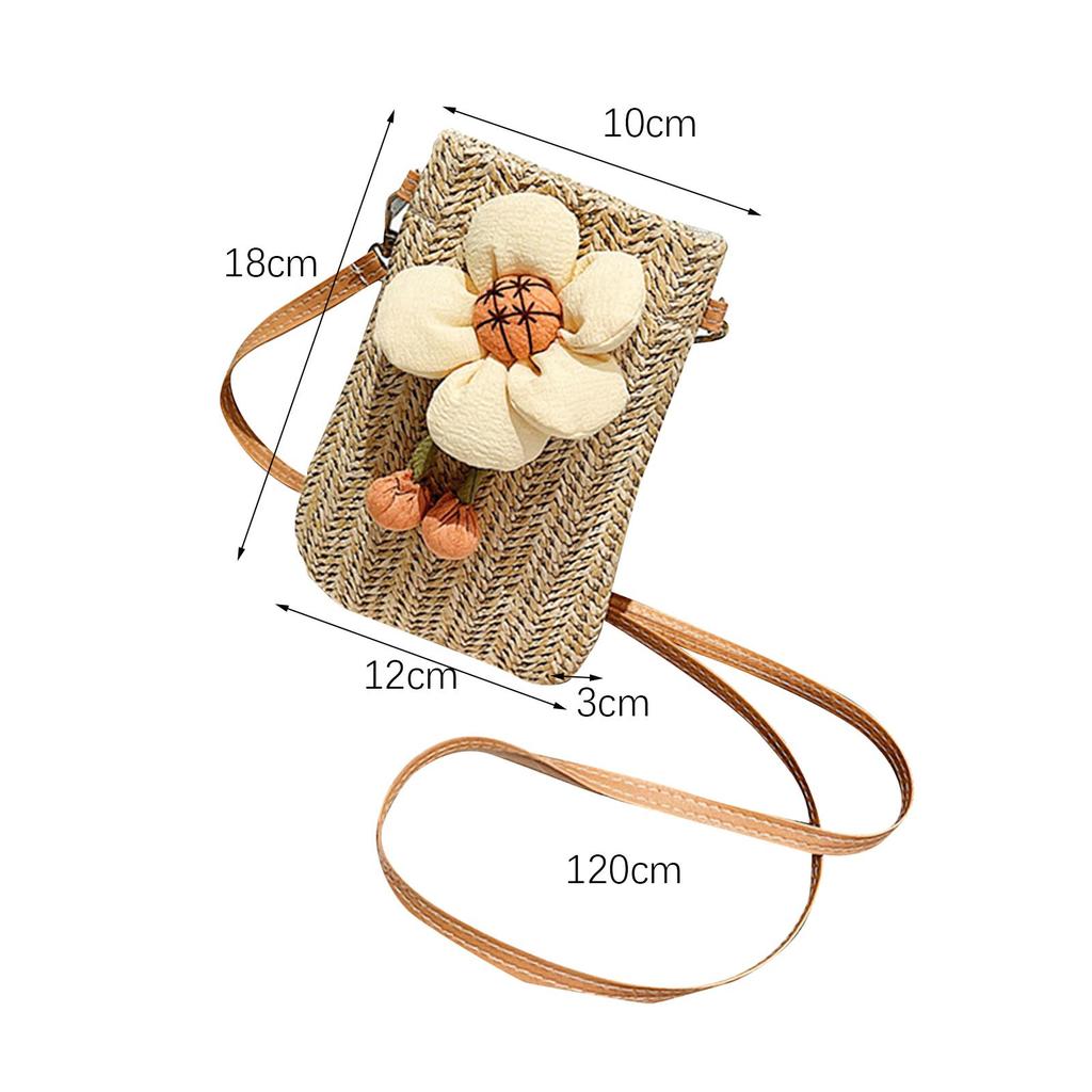 Crossbody Bag Women Durable Lightweight Trendy Purse Shoulder Bag Women Woven Handbag for Beach Dating Summer
