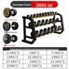 YANBO Rubber-Coated Fixed Weight Dumbbell Set