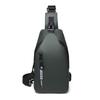 Herren USB Leder Brusttasche