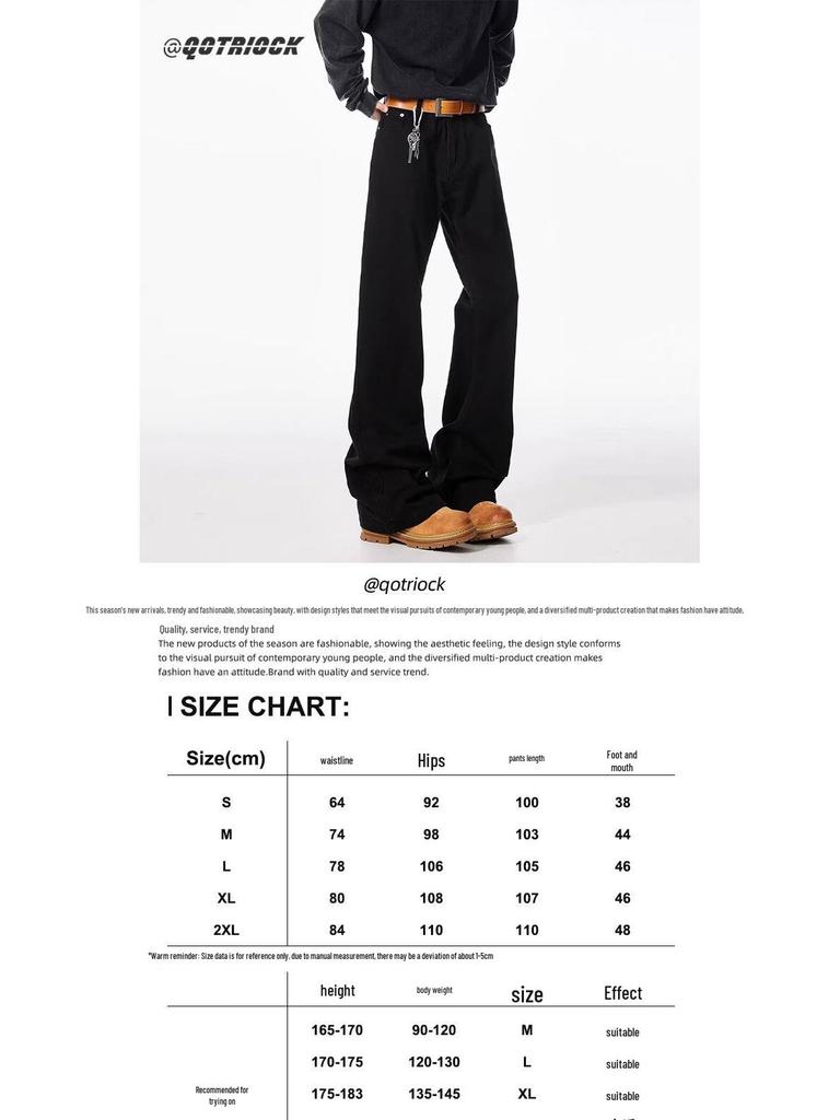QOTRIOCK Men's Bootcut Flared Jeans