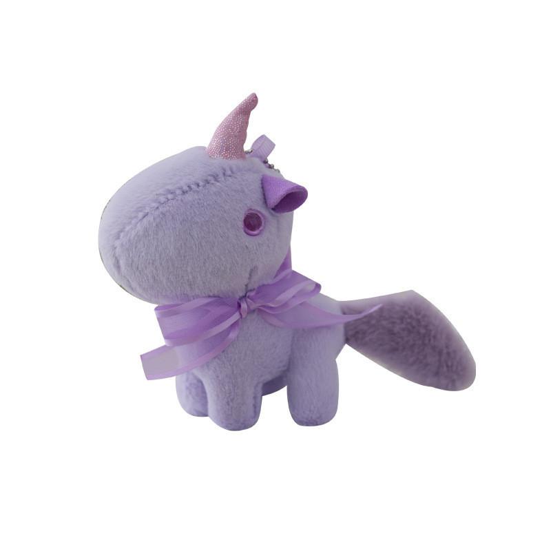 Adorable Plush Unicorn Keychain With Soft Pp Cotton Filling In Various Colors