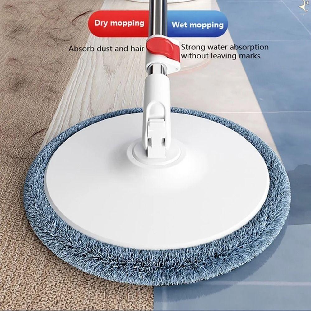 1pc Microfiber Self Wash Spin Mop 360 Rotating MopHead Cleaning Pad