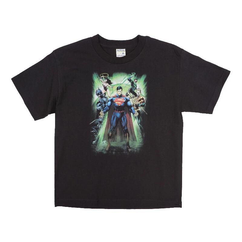 Justice League Boys Youth Power Team T Shirt S