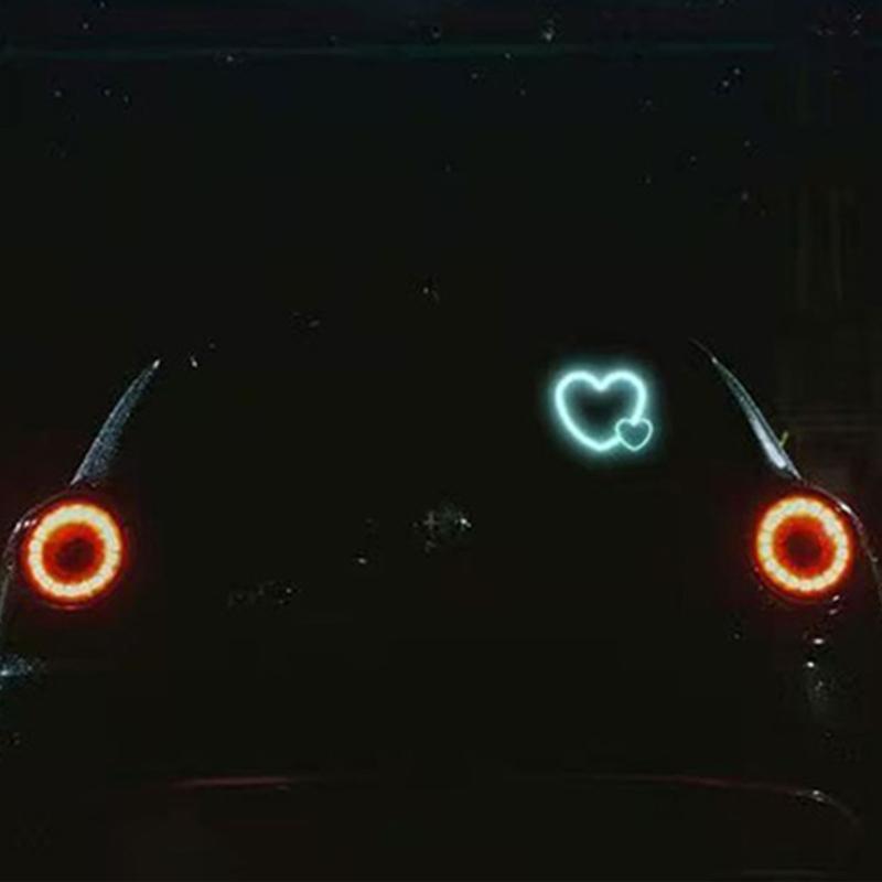 Dashboard Mounted Solar Powered Car Light Including Heart Shaped LED And Multiple Lighting Mode For Easy Use