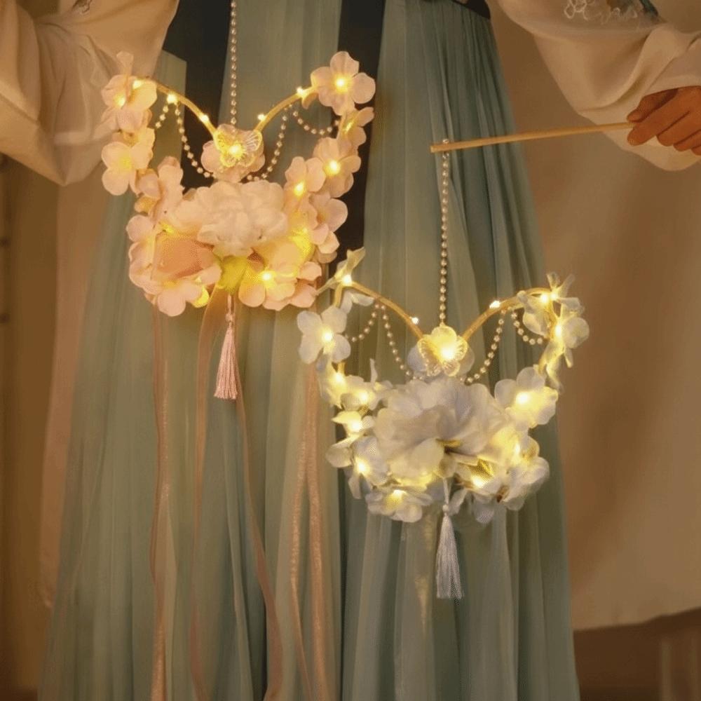 Luminous Bunny Lantern Glowing Handheld Light Butterfly Lantern Flower Lamp Mid-Autumn Festival